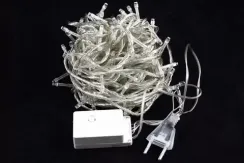 Светодиодная нить 13.5 м., 220V, 200 теплых белых LED ламп, контроллер, прозрачный провод, Winner Light (ww.01.5T.200-)