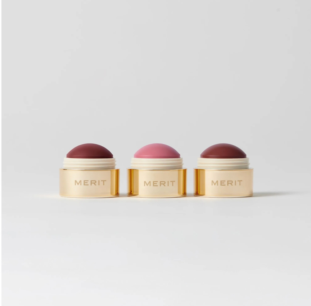 Merit Mini Flush Balm Cream Blush Trio Set