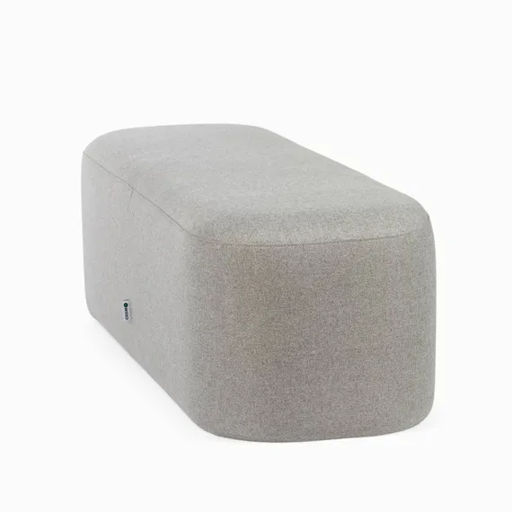 Пуф Pawai Low 120х38 см, светло-серый