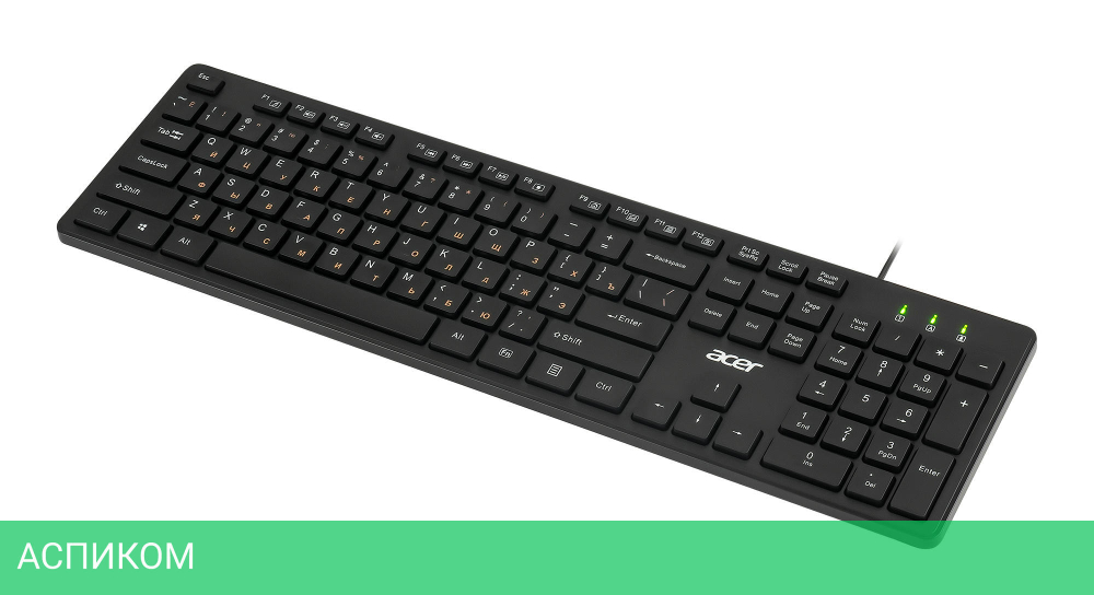 Клавиатура Acer OKW122 черный (ZL.KBDEE.00C)