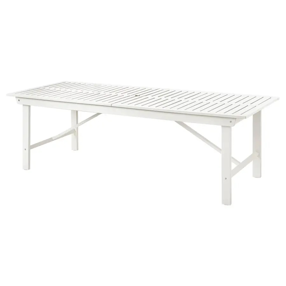 Стол садовый - IKEA BONDHOLMEN/БОНДХОЛЬМЕН ИКЕА, 74х235х90 см, белый