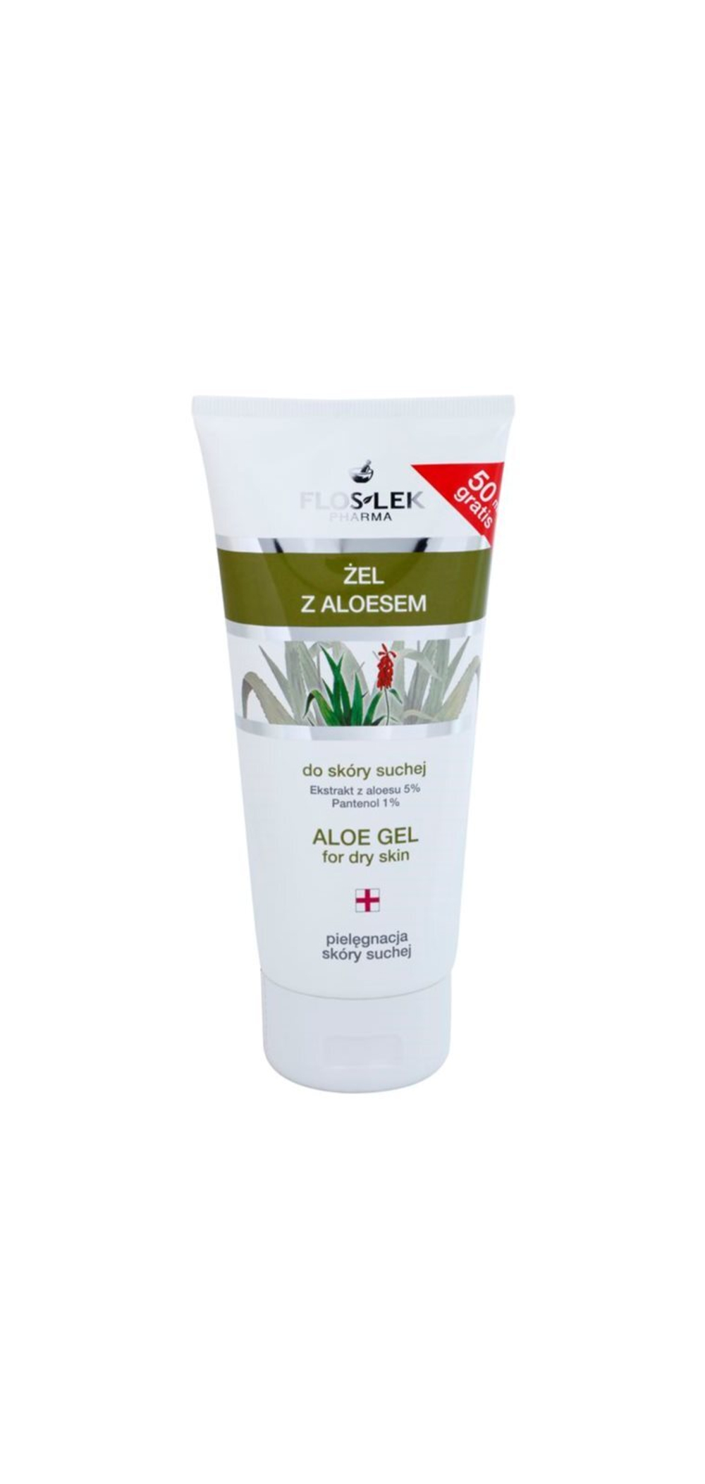 FlosLek Pharma Dry Skin Aloe Vera - регенерирующий гель для лица и шеи /   200  ml  / GTIN 5905043003603
