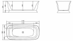 Ванна BelBagno BB400 170х80