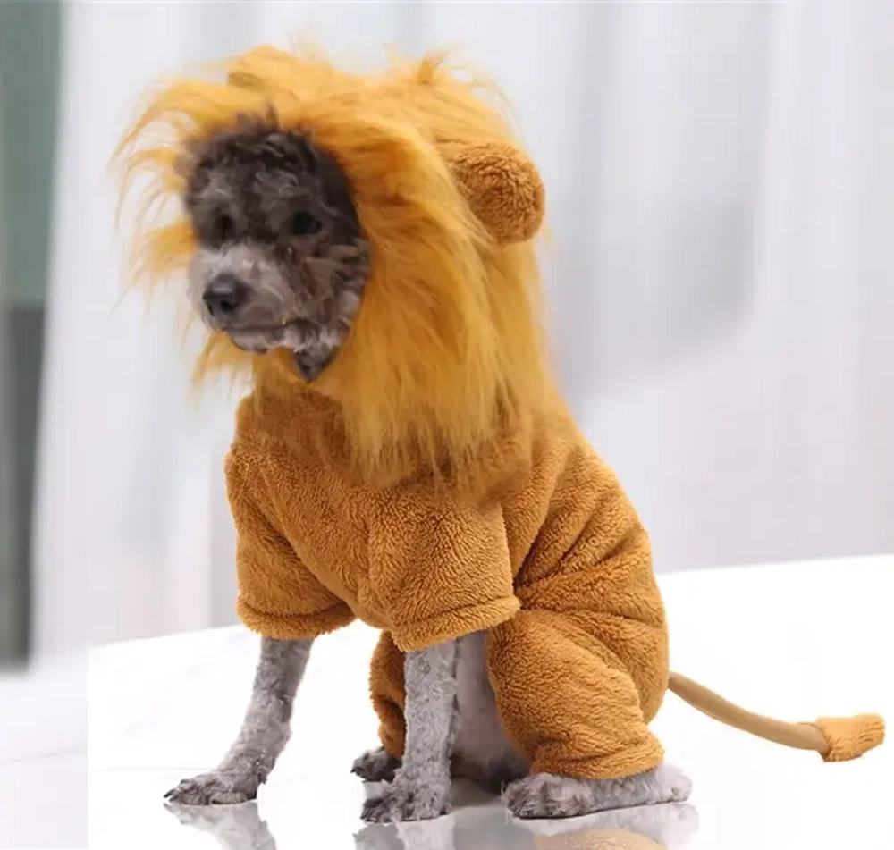 Костюм для собаки «Волшебный карнавал-Лев» с капюшоном, размер L (45*35см) Ultramarine