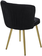 Стул М-City DISAUR Моне Zizi 521 Черный, Велюр, Золотой каркас