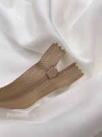 Молния бежевая(телесная) неразъемная