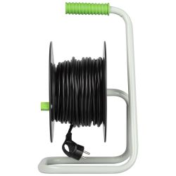 Удлинитель силовой ЭРА GREEN LINE KAT-3x1-20m Greenline на катушке пластик 4 розетки с заземлением 20м ПВС 3x1мм2