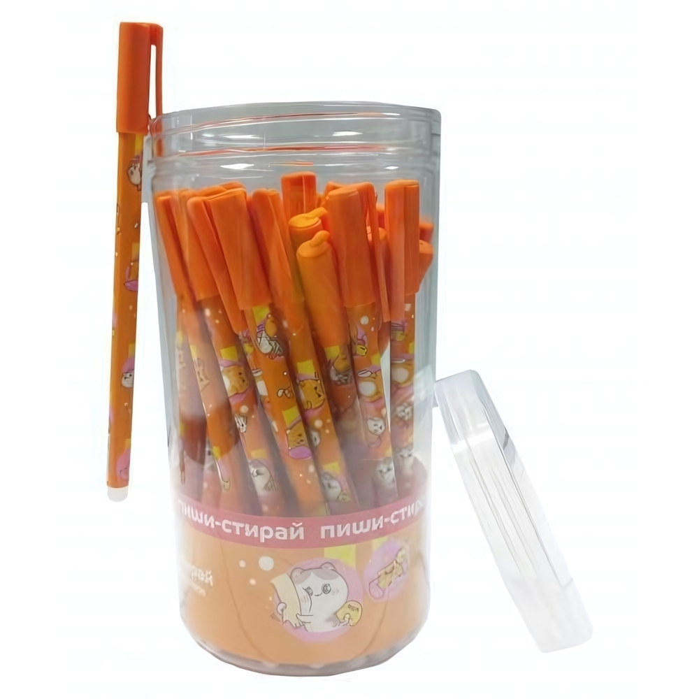 Ручка пиши-стирай гелевая 0.5мм. синяя "Каваи. Котики" (Центрум)