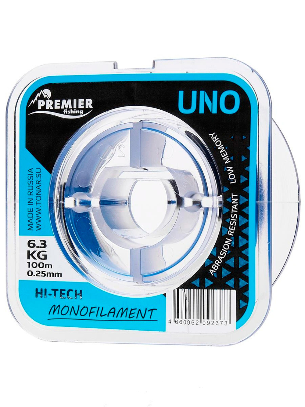 Леска для рыбалки Premier Fishing UNO Blue Nylon 0,20mm/100m (PR-U-B-020-100)