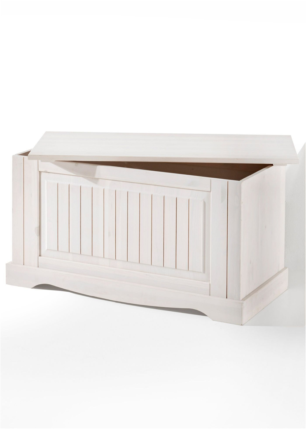 Сундук - скамья из сосны Рома, белый
