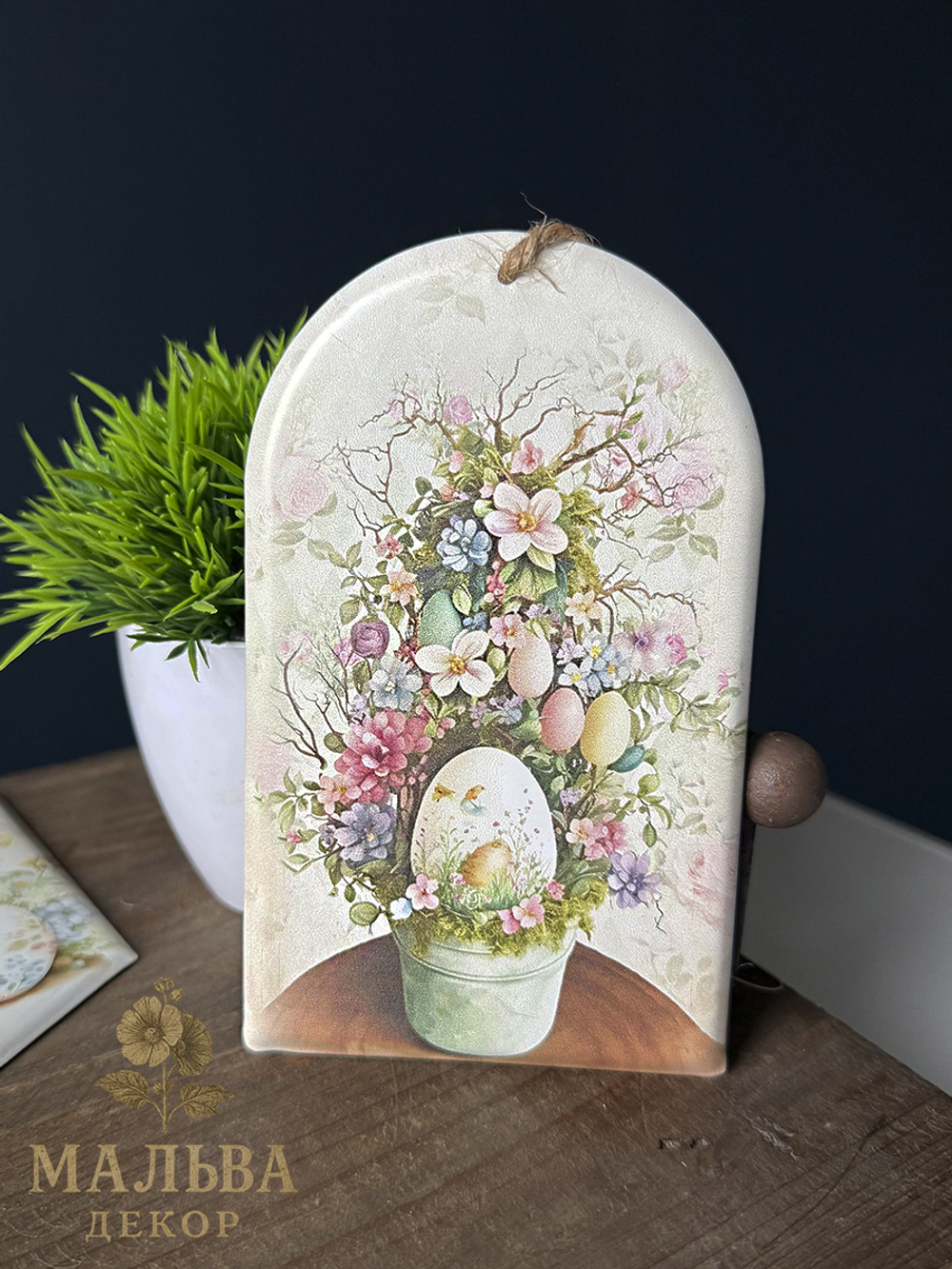 Декор подвесной "Милый кролик" в ассортименте 9x15 см