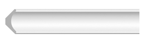 Плинтус потолочный ударопрочный гладкий Decomaster D133 20х20х2000мм