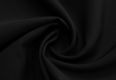Ткань костюмная Креп Барби 210 гр/м2, 150 см, чёрный