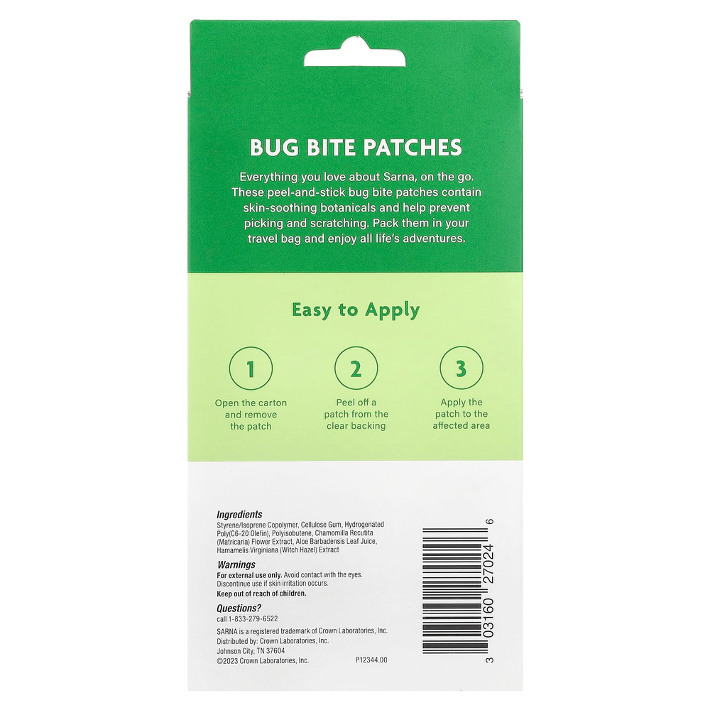 Sarna, Патчи от насекомых, 24 шт.