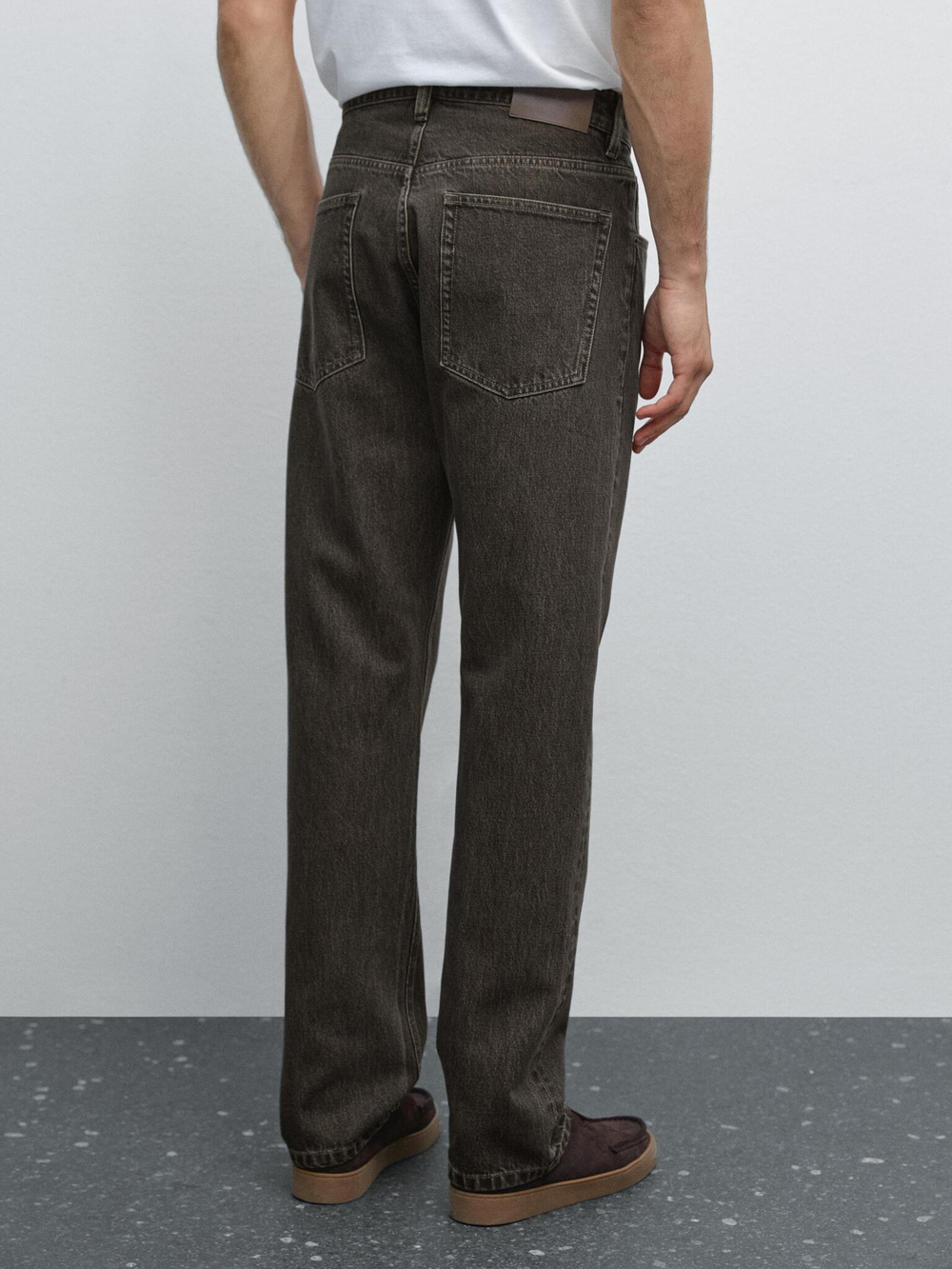 Massimo Dutti Джинсы свободного кроя, серый