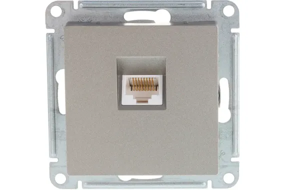 Розетка RJ45 Systeme Electric ATLASDESIGN шампань 38173
