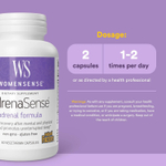 Natural Factors, Womensense®, AdrenaSense®, формула для поддержки надпочечников, 60 вегетарианских капсул