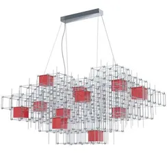 ARG-138-2000*900*900 CHROME (1) Люстра (Кубы отдельно)  (NW)