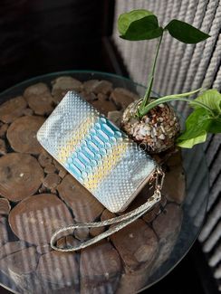 Кошелек из кожи питона мульти окраса WA-217