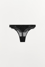 Танга из кружевной сетки - ZARA