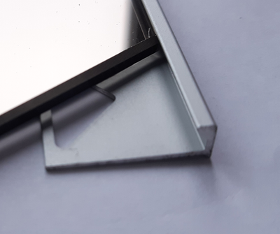 Алюминиевый Г- образный профиль для покрытий малой толщины глянец хром TR