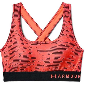 Women's Armour® Mid Crossback Printed Sports Bra