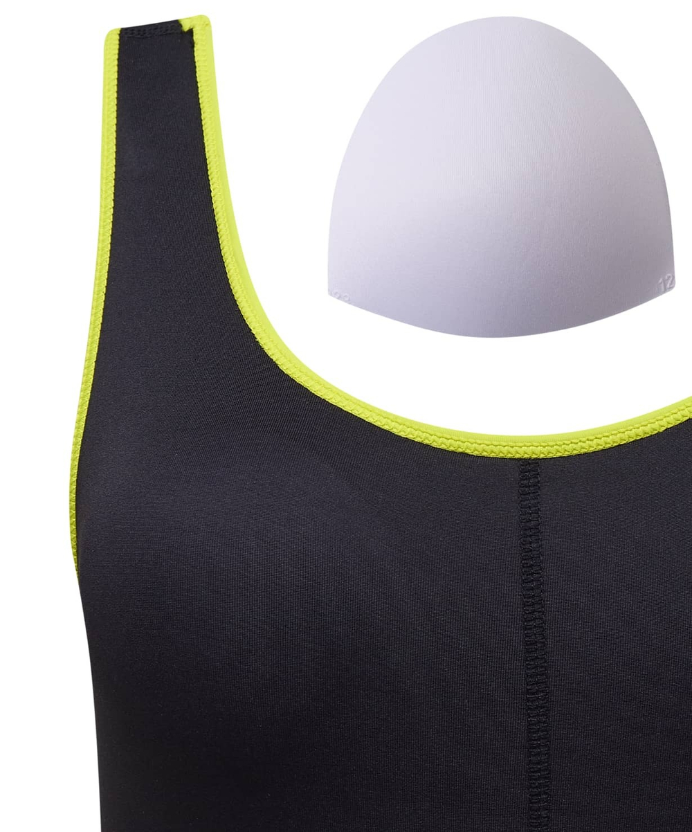 Купальник для плавания Edge Black/Lime, полиамид