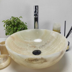 Раковина из оникса Bowl Yellow TinLip BO-60949 40*40*15