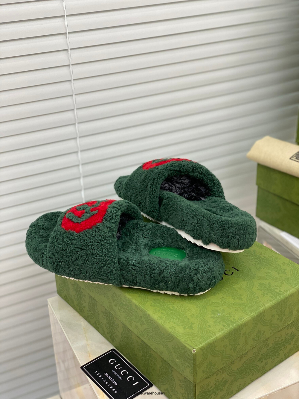 Gucci Wool Slide Sandal