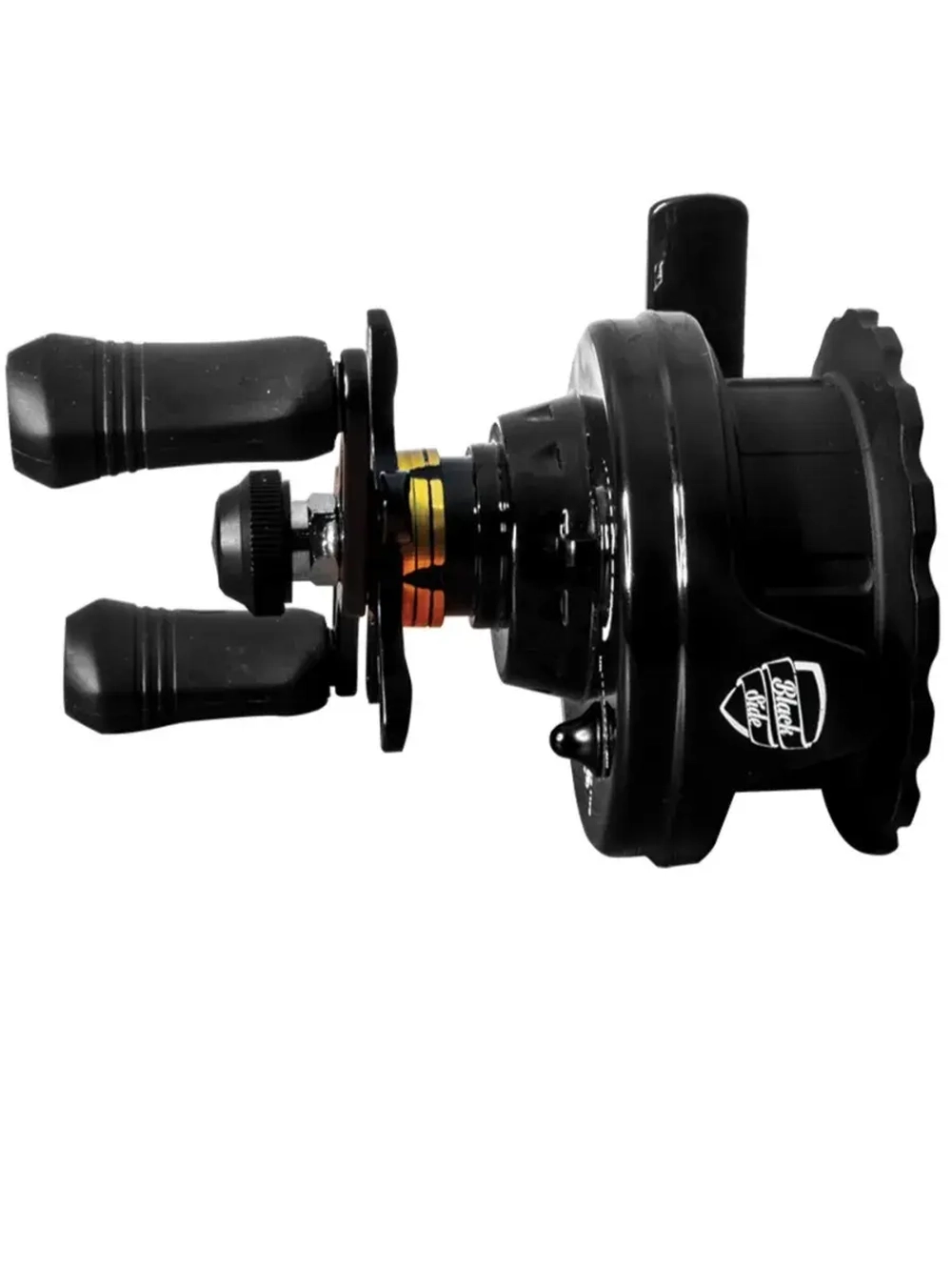 Катушка инерционная (зимняя) Black Side ICE ZEAL (4+1 подш.), черная для зимней рыбалки под удочку и спиннинг на судака, окуня и другую рыбу