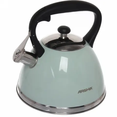 Чайник из нержавеющей стали 3л «ARCHIA» со свистком, мятный