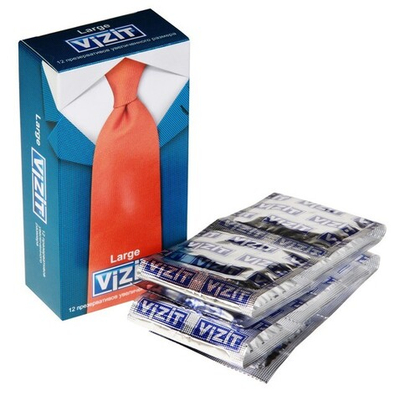 Презервативы VIZIT Large увеличенного размера , (12 шт.)