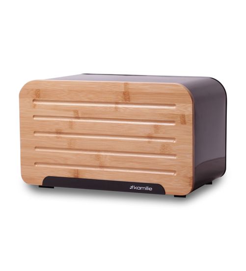 Хлебница Kamille KM-1107 (бамбук, нержавеющая сталь)