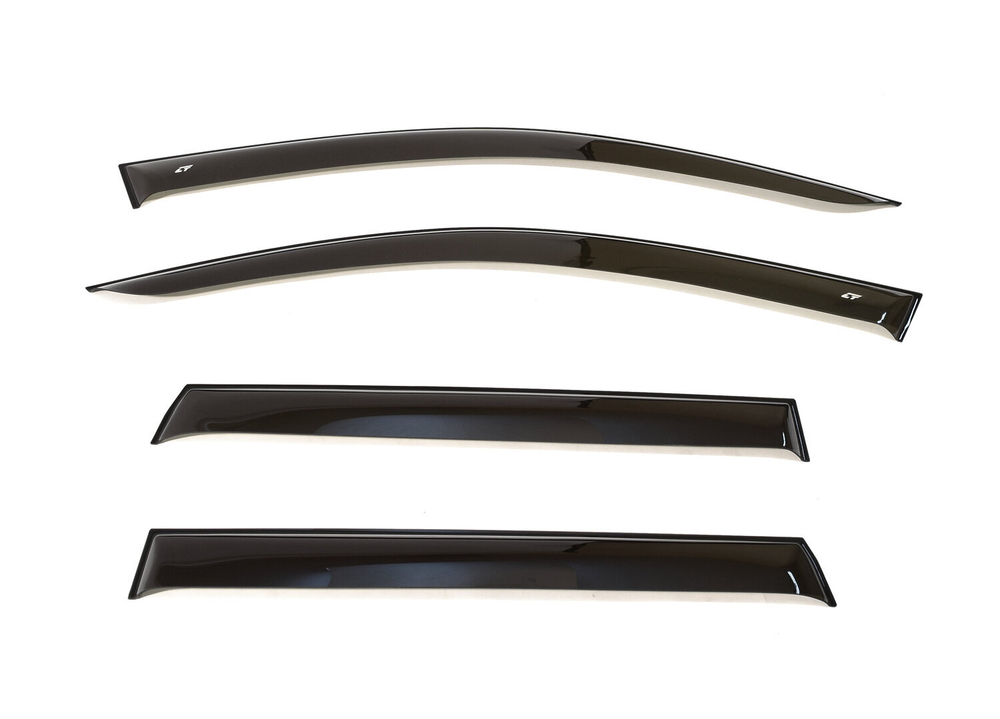 Дефлекторы боковых окон Cobra Tuning на Mitsubishi Outlander 2 2007-2012/Peugeot 4007 2007 широкие арт.ME41007