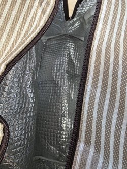 Термосумка для обеда, в бежевую полоску 0331-7