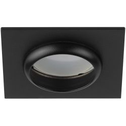 Светильник встраиваемый алюминиевый ЭРА KL110 BK под лампу MR16 GU5.3 черный матовый