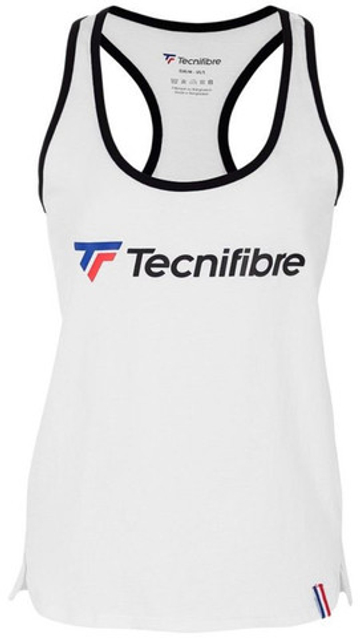 Футболка для девочки теннисная Tecnifibre Lady Cotton Top Jr - белый