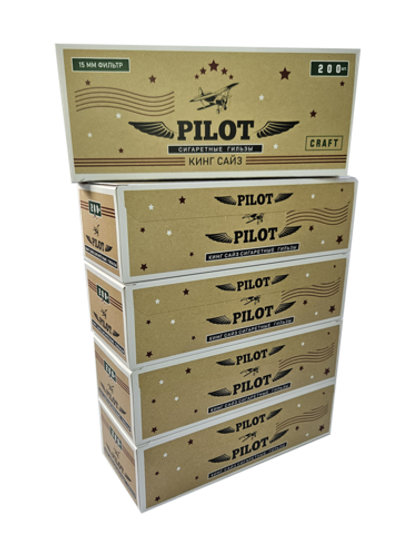 Гильзы для сигарет "PILOT" KS Craft 8.1/15мм 5х200шт (Комплект)
