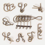 Набор металлических головоломок Eureka Стимпанк 6 коричневый (9 головоломок)