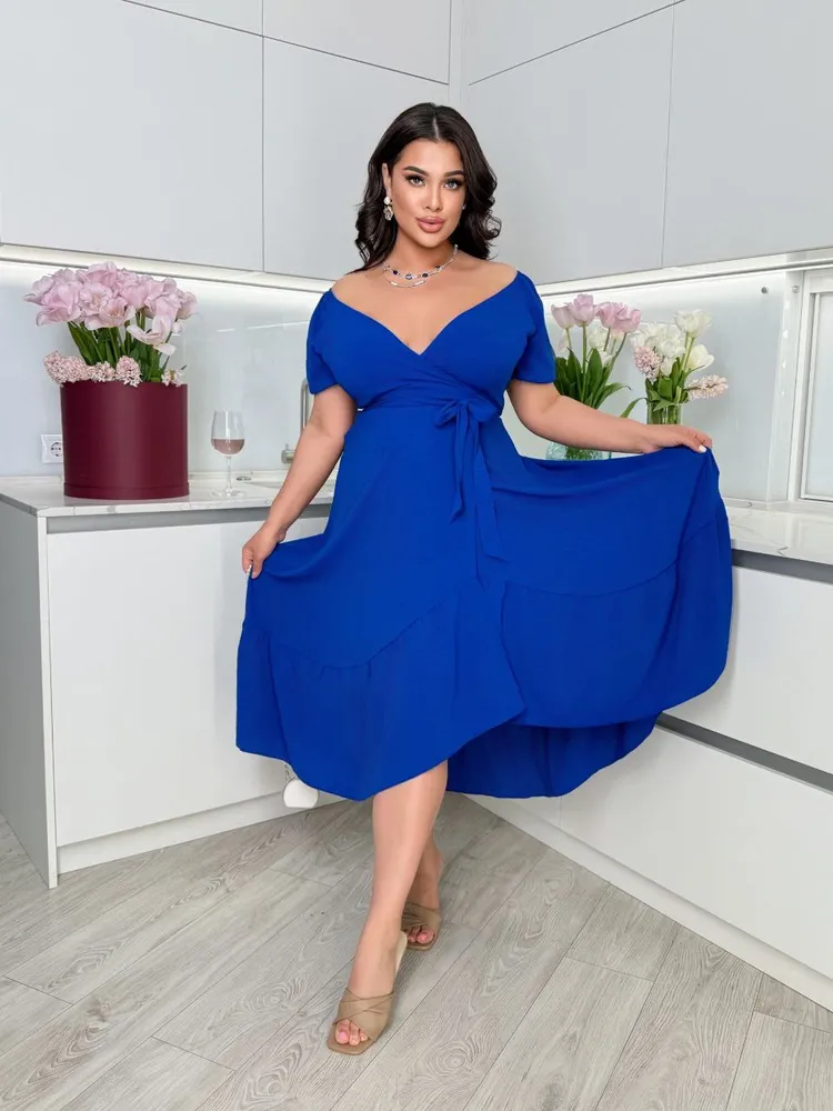 Платье на запах УК-867-2 Фабрика Моды