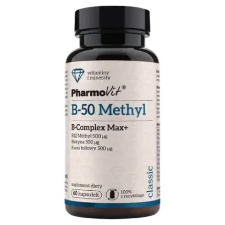 Pharmovit B-50 Methyl B-Complex Max+ - 60 капсул