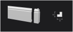 Комплектующий элемент DD701/U2 для плинтуса - внешний угол