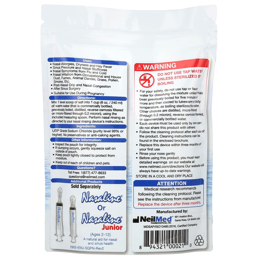 Squip, Nasaline®, соль с солевым раствором, 340 г (12 унций)
