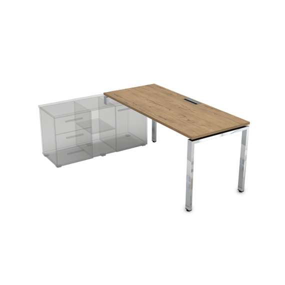 НСТЛ-П.996 Стол рабочий прямолинейный три опоры, левый (2000*900*750)