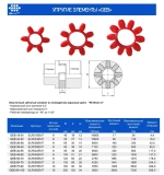 Эластичная вставка (звездочка) красная для ROTEX, SPIDEX, SATI - 28/38