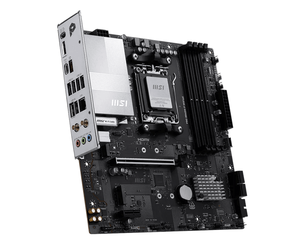 Материнская плата MSI PRO B840M-P WIFI6E AM5 4xDDR5 4xSATA3 RAID 2xM.2 HDMI Type-C mATX