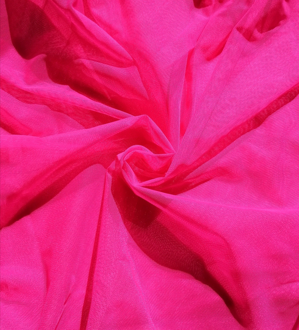 Сетка неэластичная фуксия отрез 20*25 см