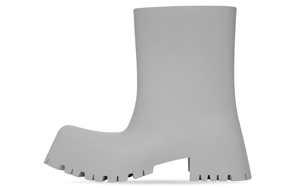 Balenciaga Trooper Rubber Boot Grey Women"s