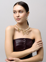 Серьги "White Berry" Gold