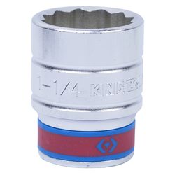 KING TONY (633040S) Головка торцевая стандартная двенадцатигранная 3/4", дюймовая 1-1/4"